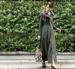 GREEN×BROWN お気に入りのワンピースで